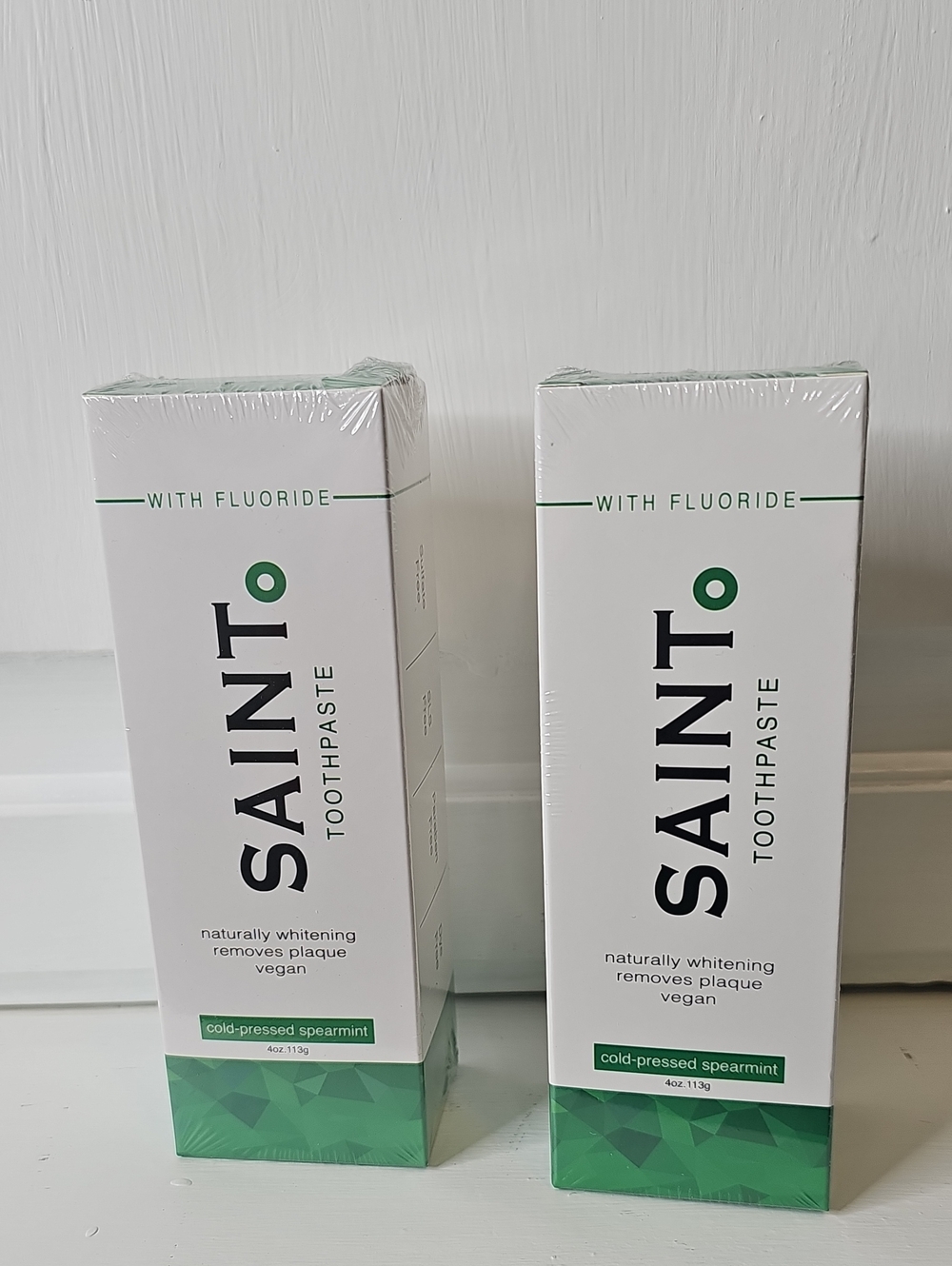 Saint Cold-Pressed Spearmint Toothpaste – with Fluoride